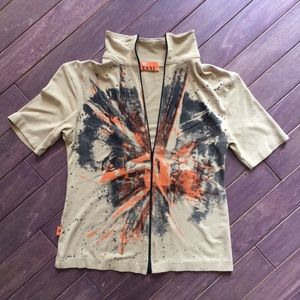 NWOT Zip Up Shirt from Europe